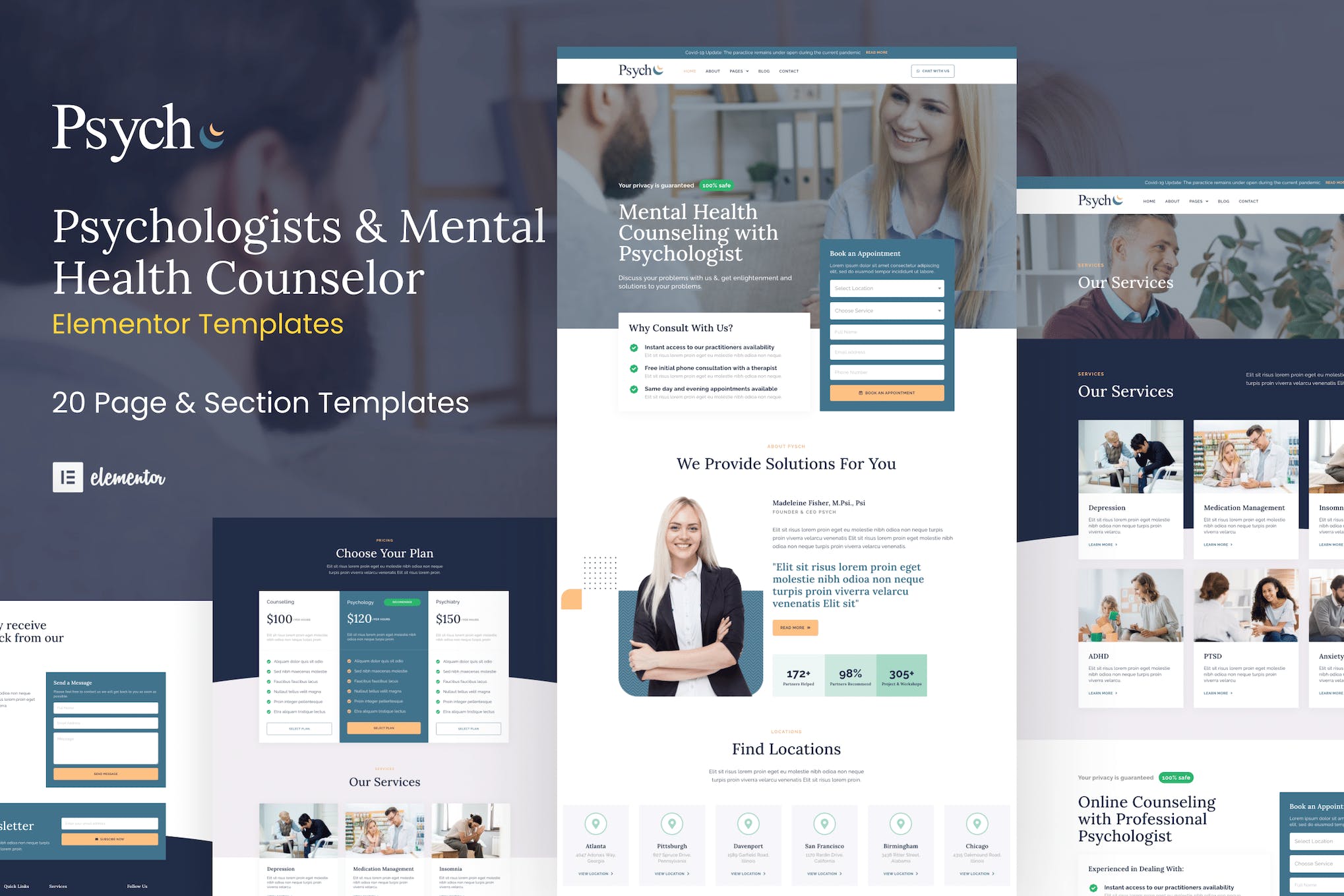psych-mental-health-counselor-elementor-template-k Psych – Mental Health Counselor Elementor Template Kit