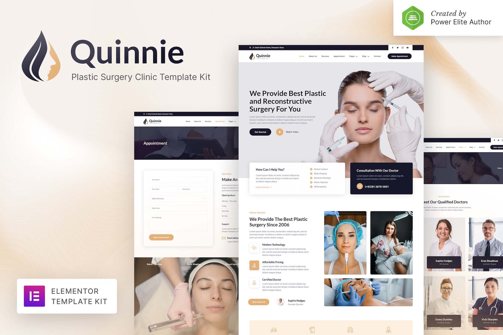 quinnie-plastic-surgery-clinic-elementor-template Quinnie – Plastic Surgery Clinic Elementor Template Kit