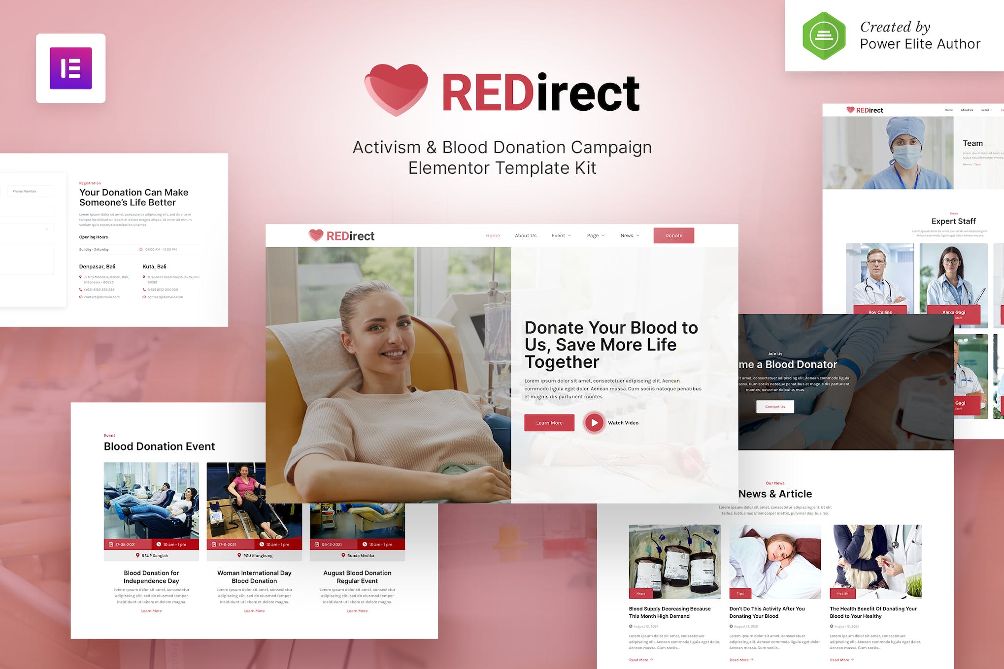 redirect-blood-donation-campaign-activism-elemento Redirect – Blood Donation Campaign & Activism Elementor Template Kit
