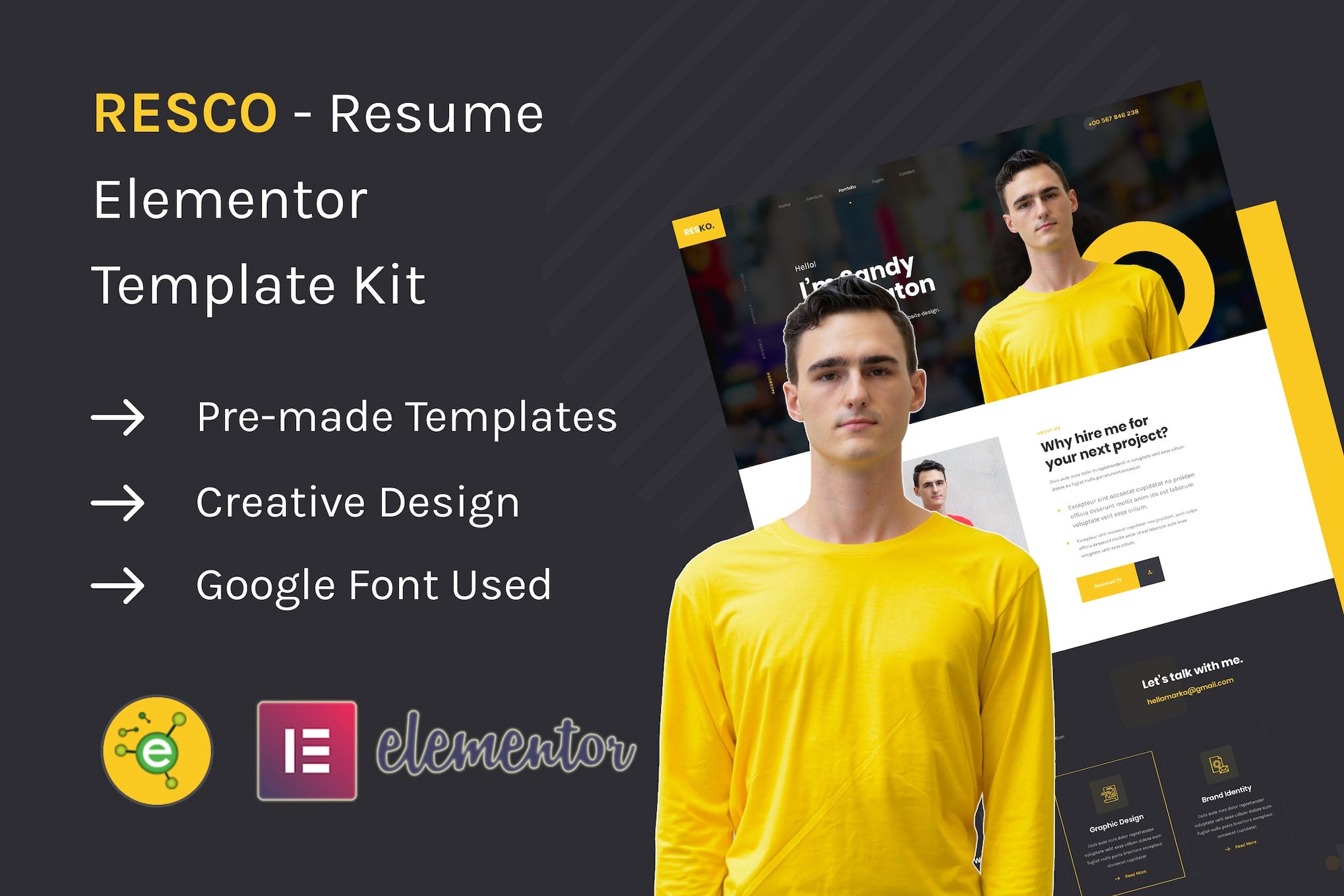 resco-resume-elementor-template-kit Resco – Resume Elementor Template Kit