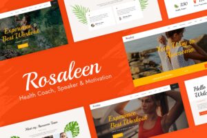 Rosaleen – Health Coach & Motivational Speaker Elementor Template Kit