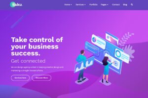 Saku – Business Agency Elementor Template Kit