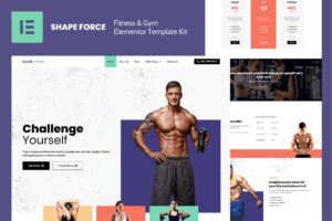 Shape Force – Fitness & Gym Elementor Template Kit