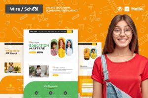 Wire School – Online Education Elementor Template Kit