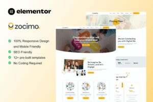 Zocimo – Social Media Marketing Agency Elementor Template Kit