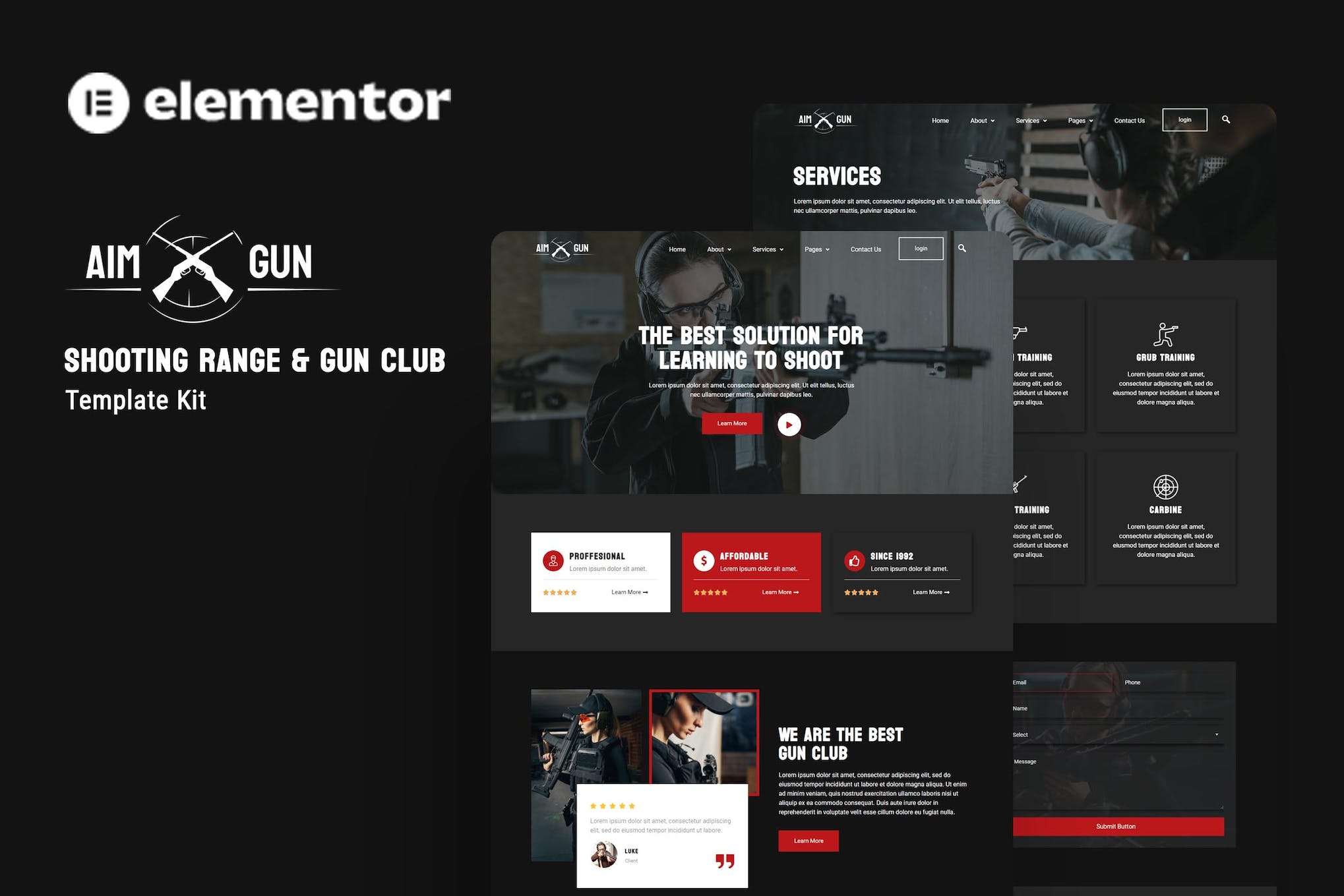 aimgun-shooting-range-gun-club-elementor-template Aimgun – Shooting Range & Gun Club Elementor Template Kit