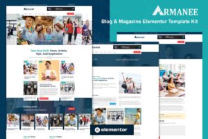 Armanee – Blog & Magazine Elementor Pro Template Kit