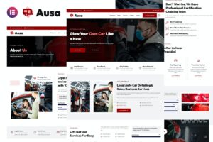 Ausa – Autocar Salon & Detailing Services Elementor Template Kit