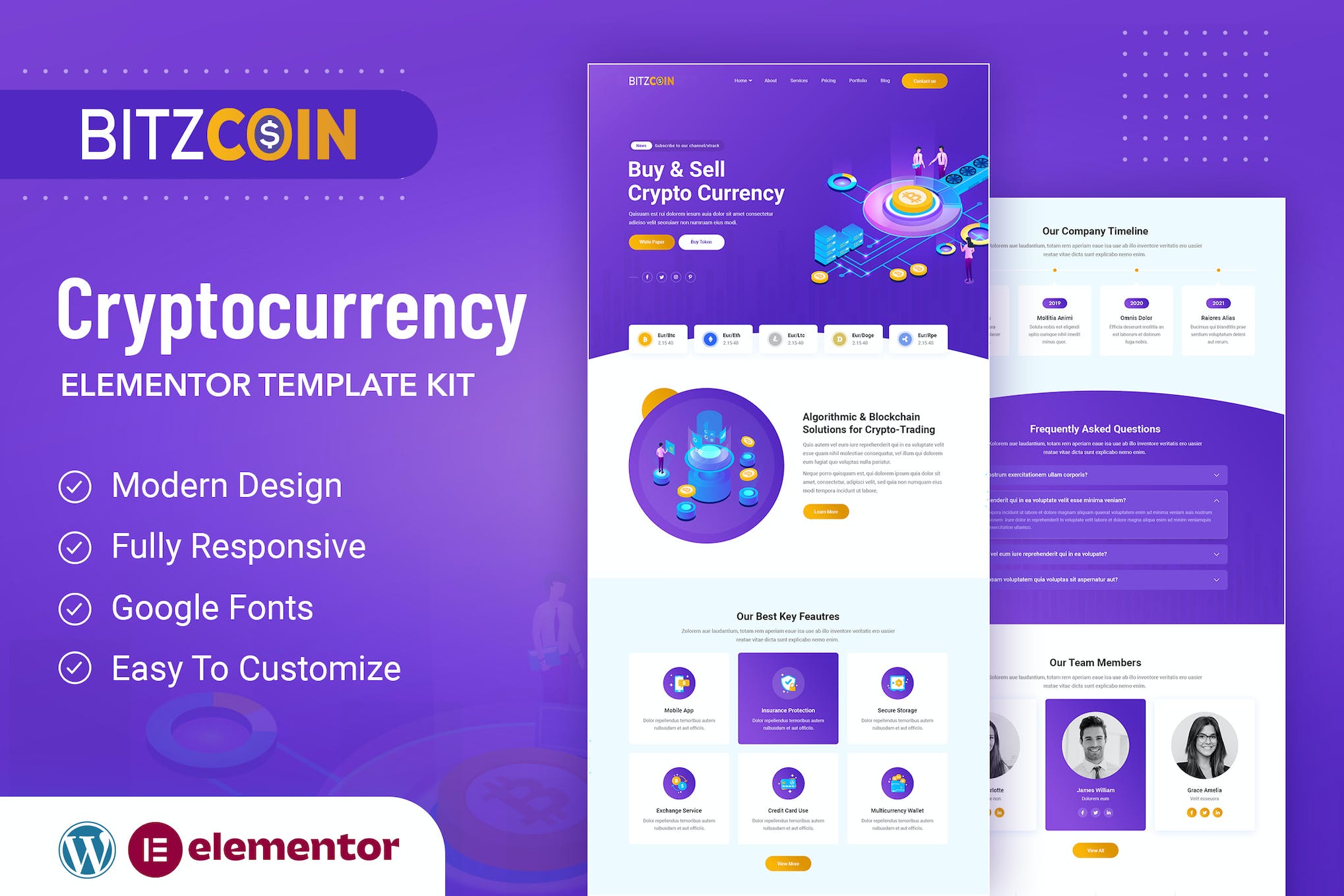 bitzcoin-crypto-exchange-elementor-template-kit BitzCoin – Crypto Exchange Elementor Template Kit