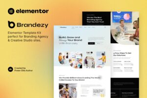 Brandezy – Branding Agency & Creative Studio Elementor Template Kit
