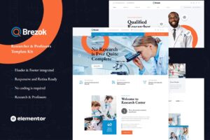 Brezok – Academic Research & STEM Elementor Template Kit