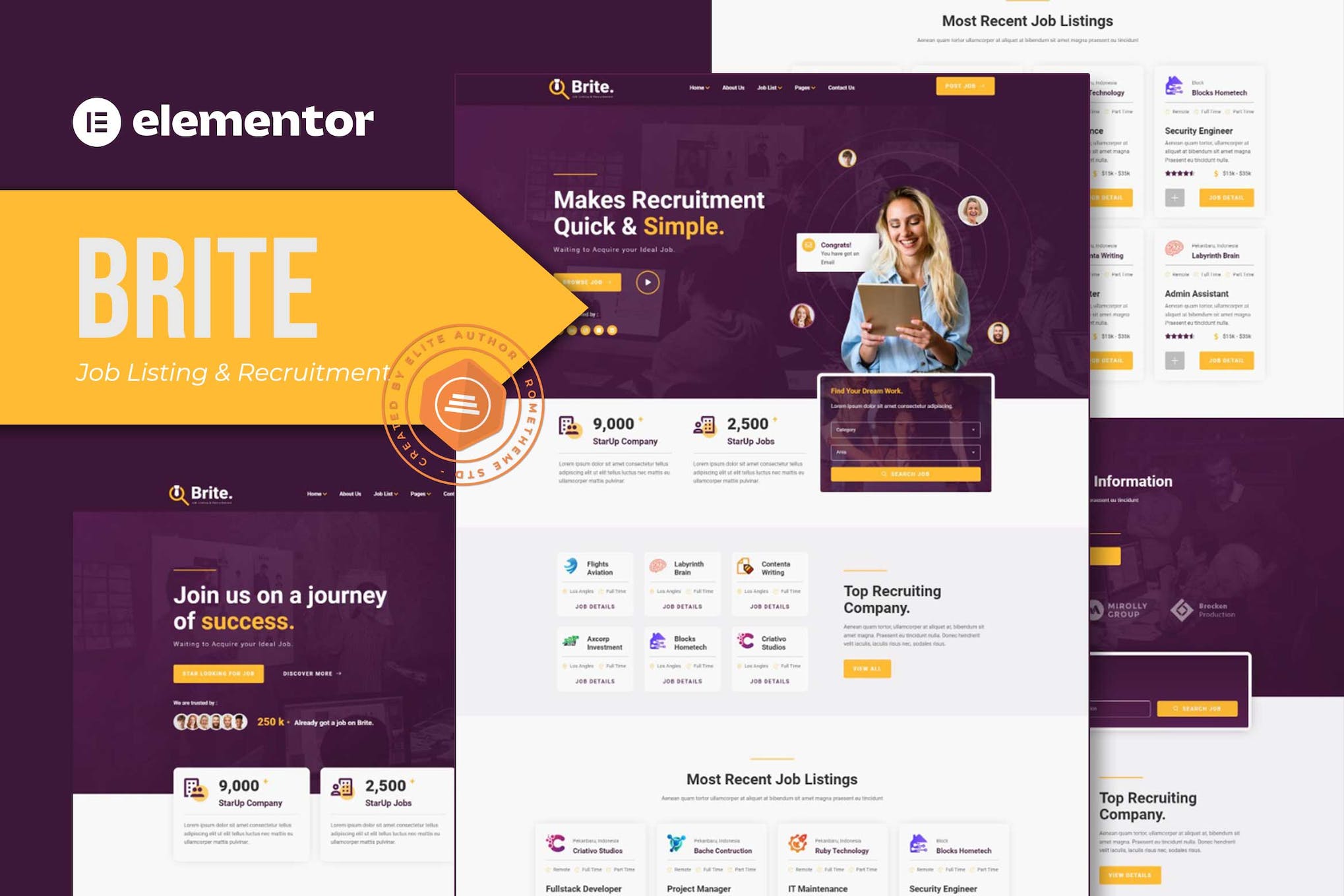 brite-job-listing-recruitment-elementor-template-k Brite – Job Listing & Recruitment Elementor Template Kit