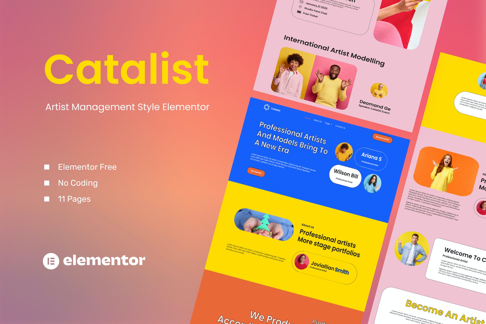catalist-artist-management-elementor-template-kit Catalist – Artist Management Elementor Template Kit
