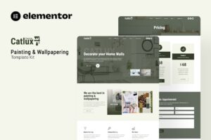 Catlux – Painting & Wallpapering Elementor Template Kit