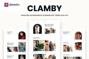 Clamby – Fashion Ecommerce Elementor Template Kit