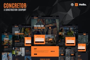 Concretor – Real Estate Construction Elementor Template Kit