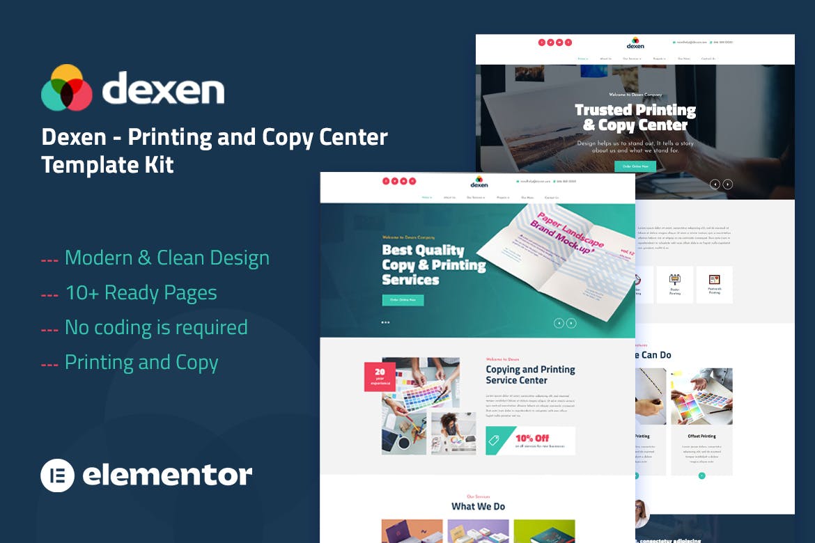 dexen-printing-copy-center-elementor-template-kit Dexen – Printing & Copy Center Elementor Template Kit