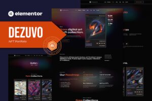 Dezuvo – NFT Portfolio Elementor Template Kit