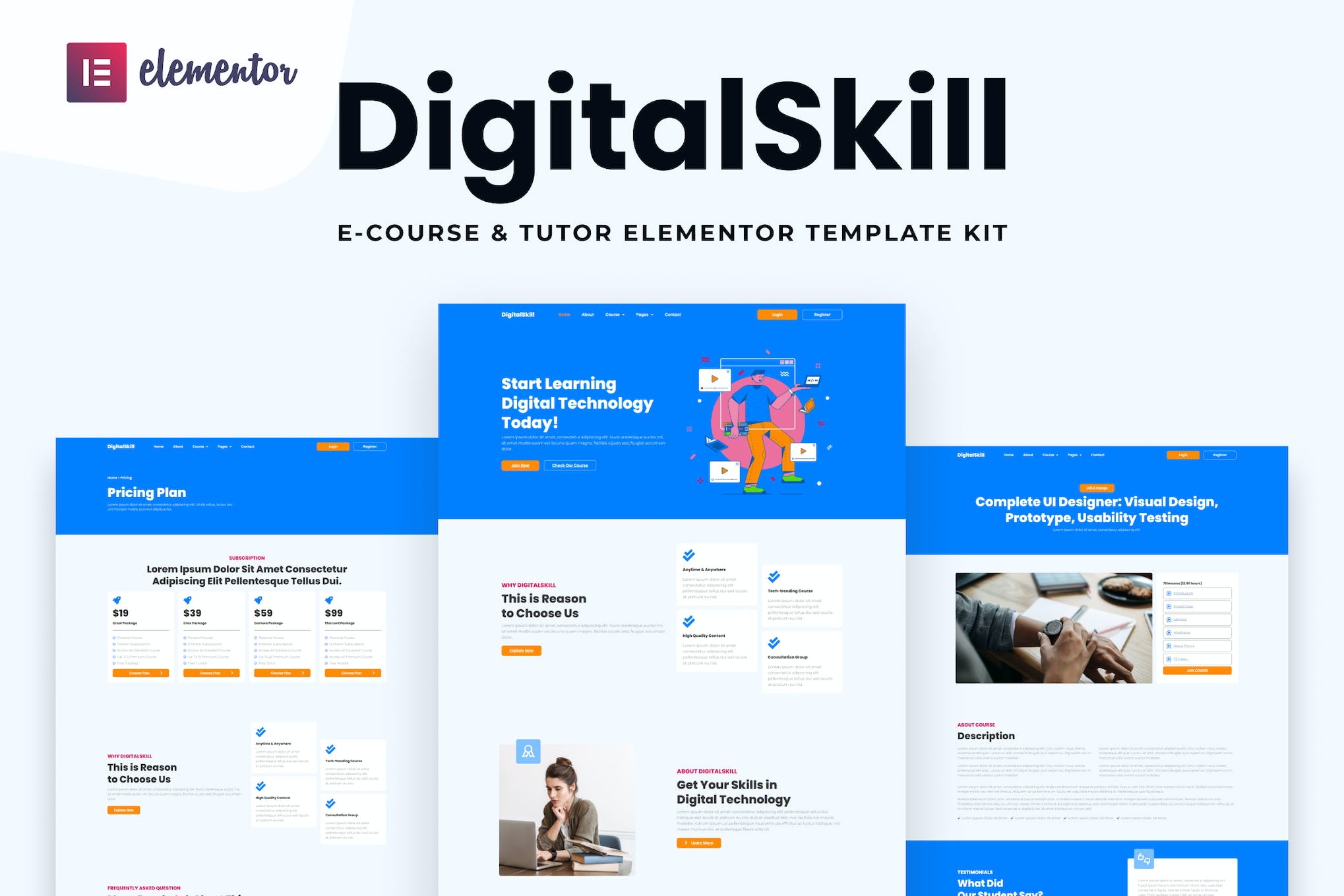 digitalskill-e-course-online-tutorials-elementor-p DigitalSkill – E-course & Online Tutorials Elementor Pro Template Kit