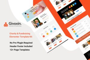 Givoxin – Charity Elementor Template Kit