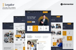 Legalor – Law Firm & Attorney Elementor Template Kit