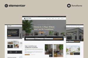 Luxxy – Luxurious Interior & Architecture Elementor Pro Full Site Template Kit