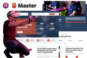 Master – Esport Team & Gaming Community Elementor Template Kit