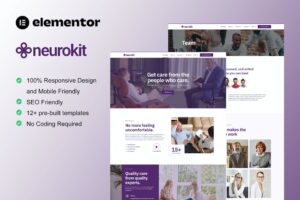 Neurokit – Mental Health & Therapy Elementor Template Kit