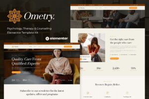 Ometry – Psychology Therapy & Counseling Elementor Template Kit