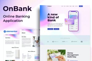 OnBank – Online Banking & Money Transfers – Elementor Kit