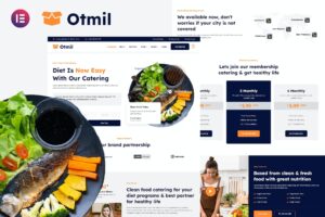 Otmil – Diet & Clean Food Catering Services Elementor Template Kit