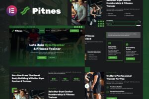 Pitnes – Gym Center & Fitness Training Elementor Template Kit