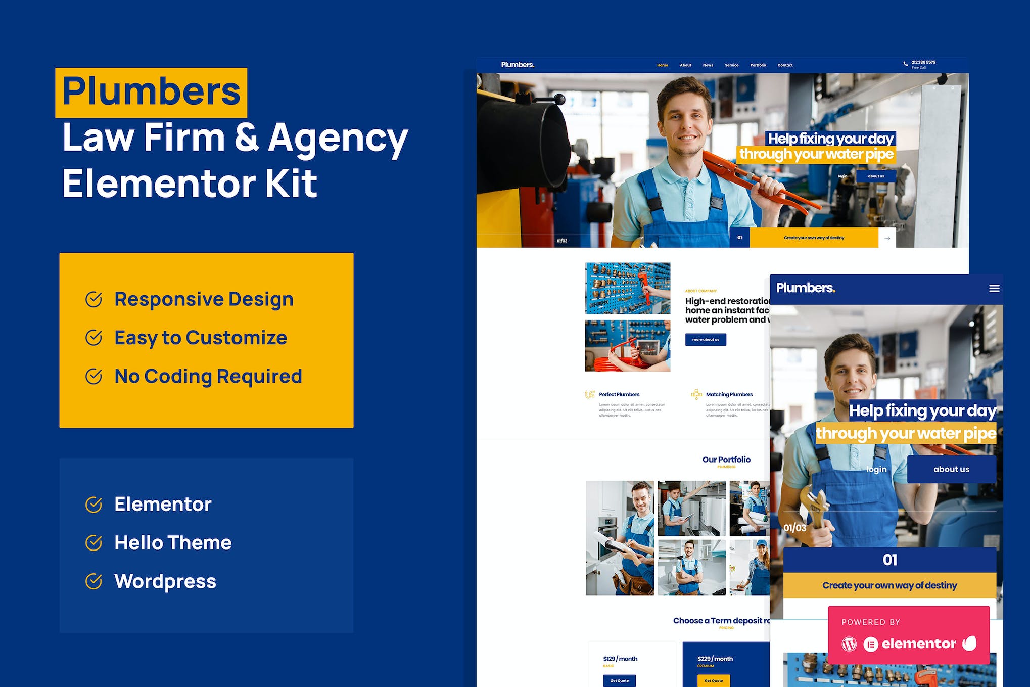 plumber-company-business-elementor-pro-template-ki Plumber – Company & Business Elementor Pro Template Kit