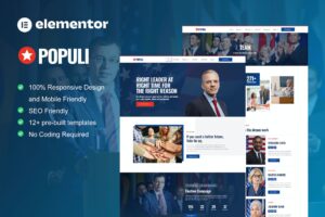 Populi – Politician Elementor Template Kit
