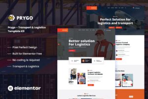 Prygo – Transport & Logistics Elementor Template Kit