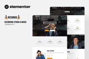 Recordio – Recording Studio Elementor Template Kit