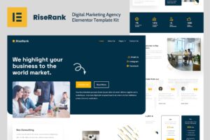 Riserank – Digital Marketing Agency Elementor Template Kit