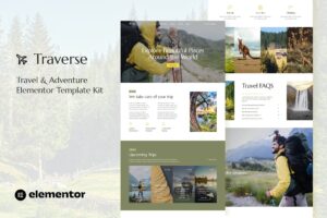 Traverse – Travel & Tour Agency Elementor Template Kit