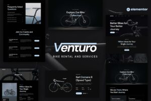 Venturo – Bike Rental and Services Elementor Template Kit