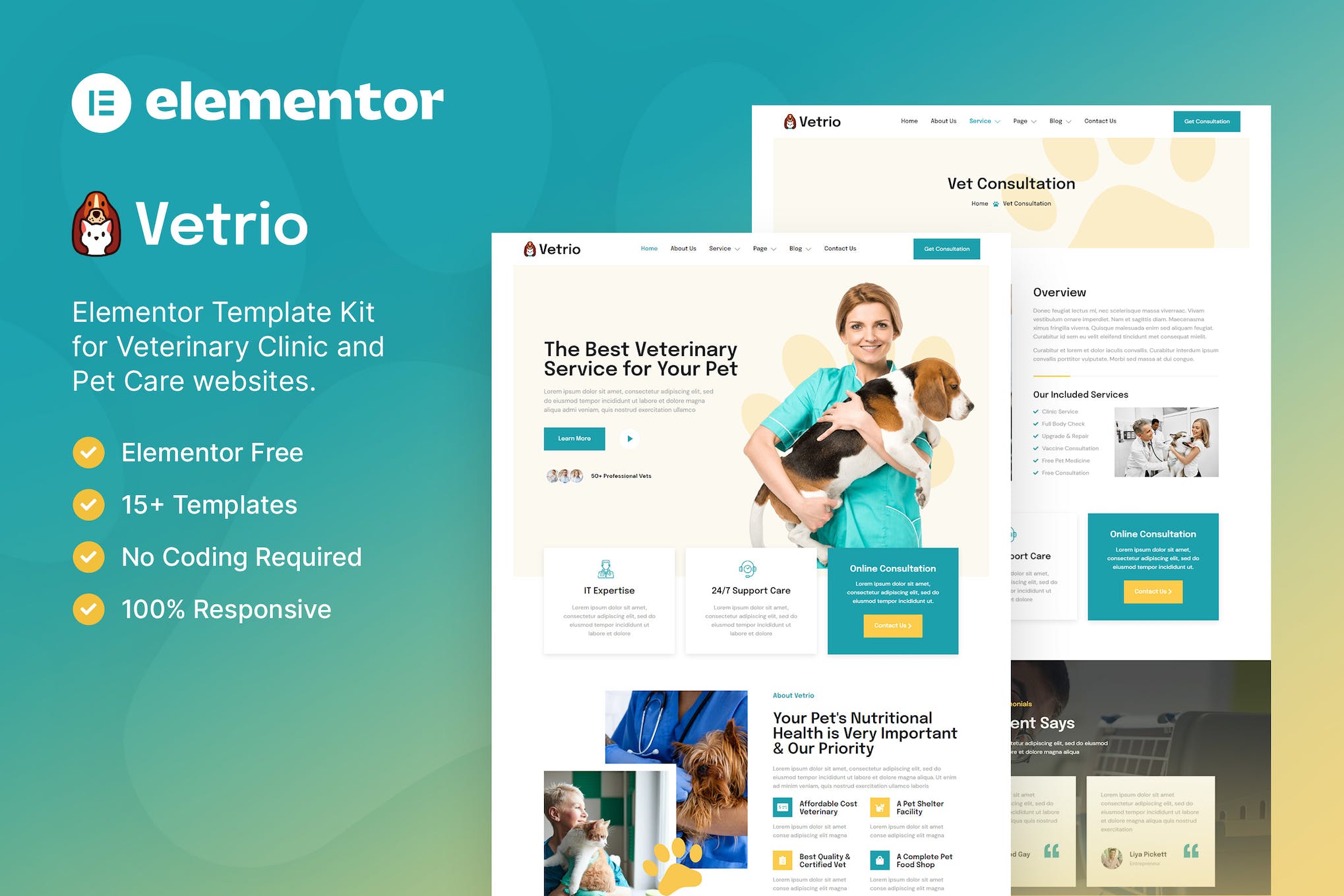 vetrio-veterinary-clinic-pet-care-elementor-templa Vetrio – Veterinary Clinic & Pet Care Elementor Template Kit