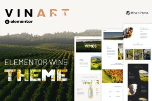 Vinart – Wine Brand & Vinyard Elementor Template Kit