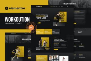 Workoution – Sports and Fitness Elementor Template Kit