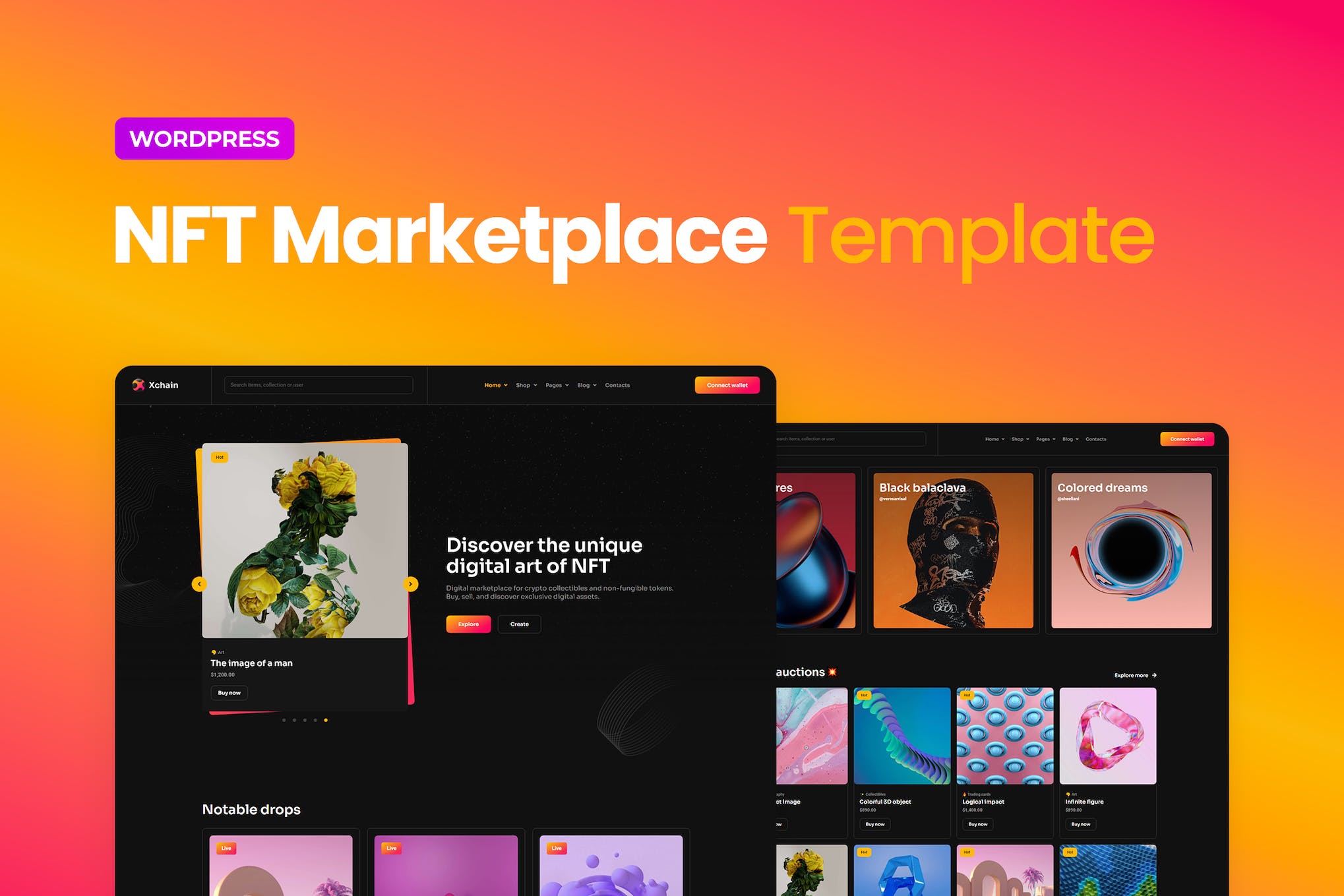 xchain-nft-marketplace-elementor-template-kit Xchain – NFT Marketplace Elementor Template Kit
