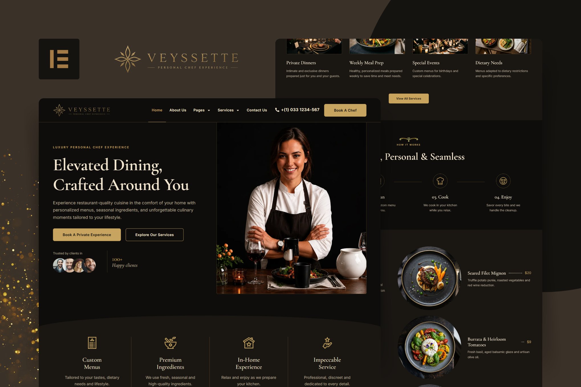 veyssette-private-chef-services-elementor-pro-temp Veyssette – Private Chef Services Elementor Pro Template Kit